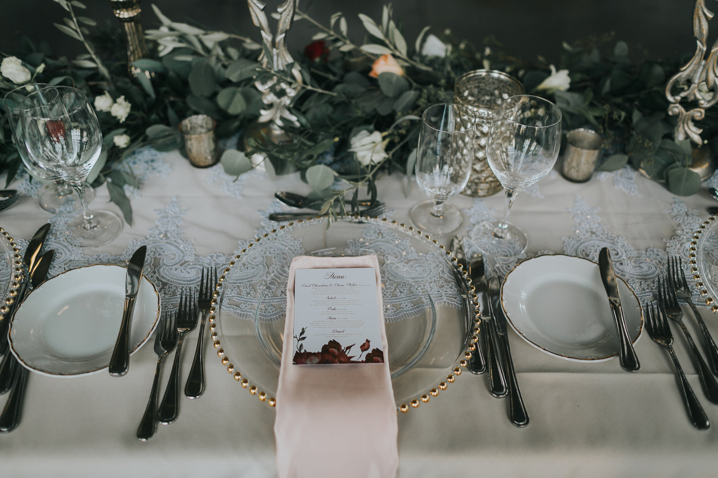 Charger Plate Gold Rim Glass