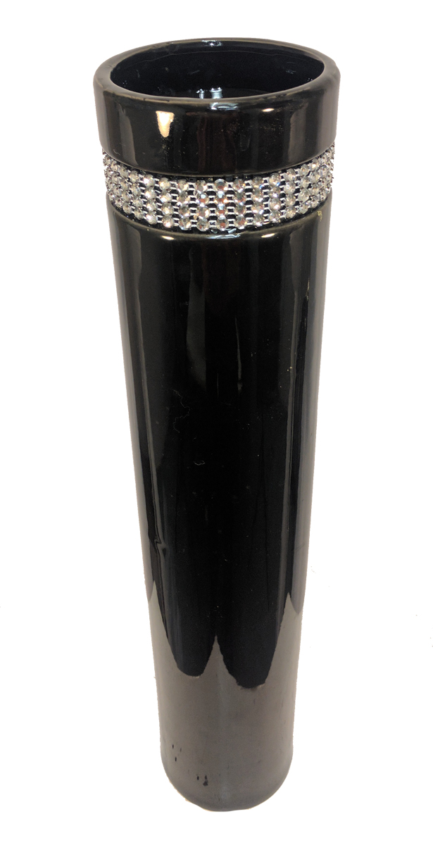 Cylinder Vase with Diamond Large