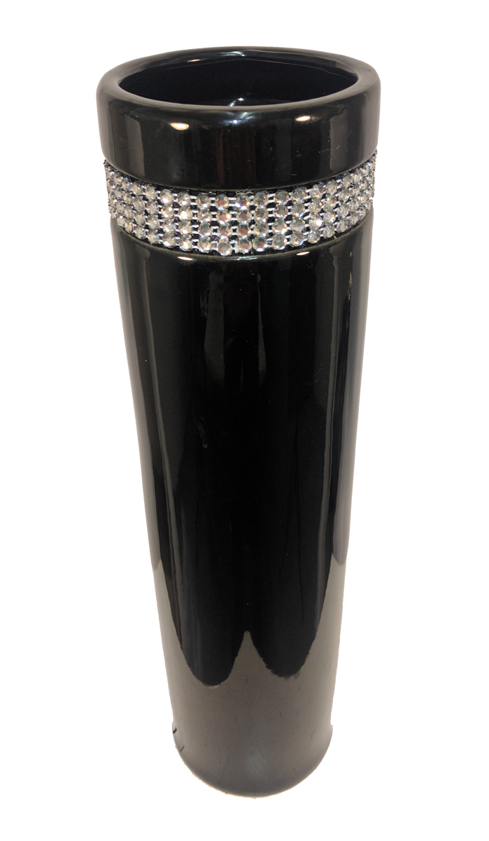 Cylinder Vase with Diamond Small